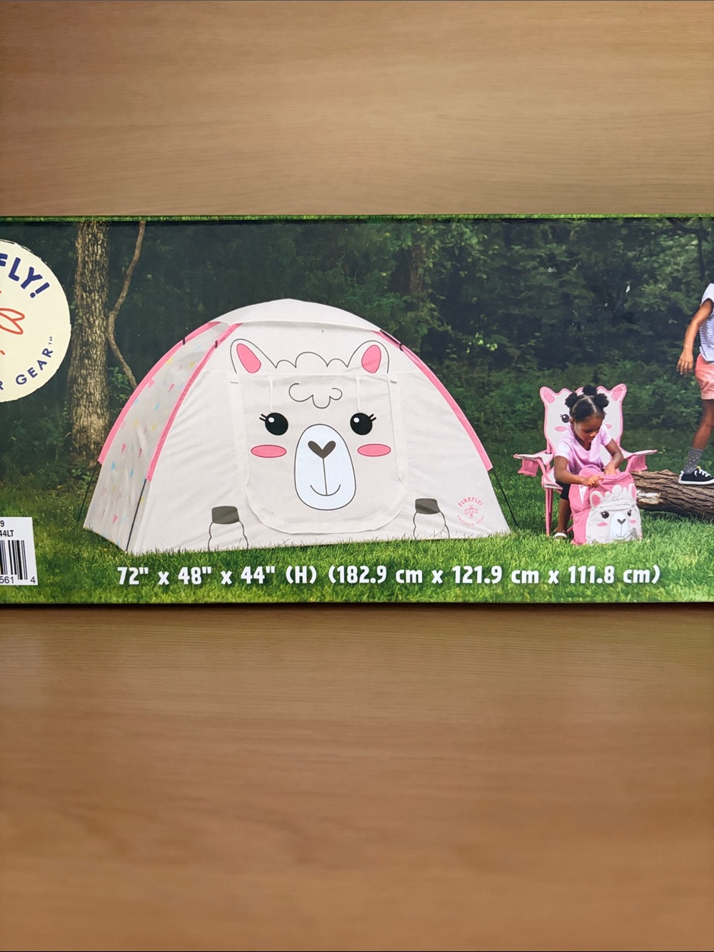 🏕️NIB• Izzie the Llama Kid’s Camping Tent | Pink/Cream | 72”x48”x44”(H) - Picture 6 of 12